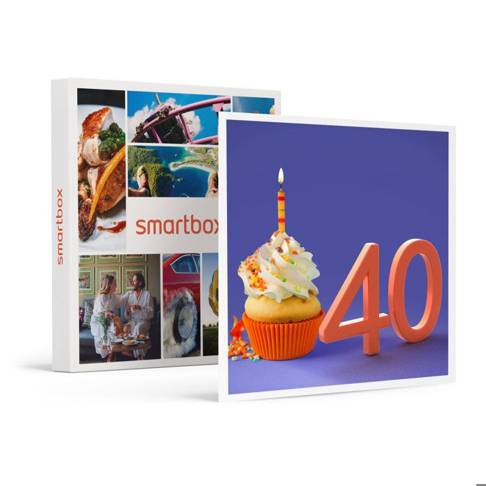 SMARTBOX - Coffret Cadeau - JOYEUX ANNIVERSAIRE ! POUR HOMME 40 ANS - 4718 escapades, repas, séances de bien-être et aventures sport