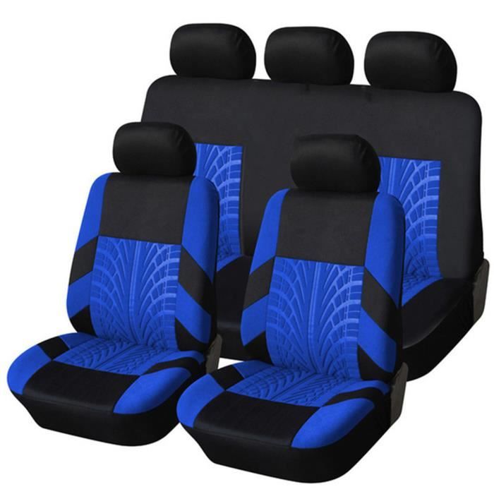 Housse de Siège Auto Universelle coussins pour Siège Voiture,auto Protecteur de siège, Couvre Siège voiture - Bleu01