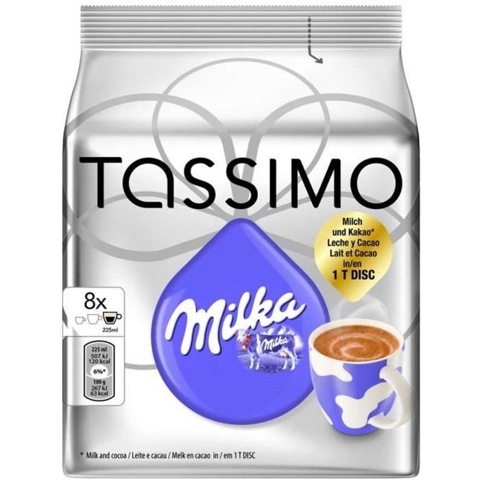 TASSIMO Milka, Capsules, 8 tasses