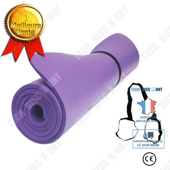 TD® 185*80cm Tapis de yoga Large Tapis de Sol Gym Soupe pour Fitness ou Enfant Portable