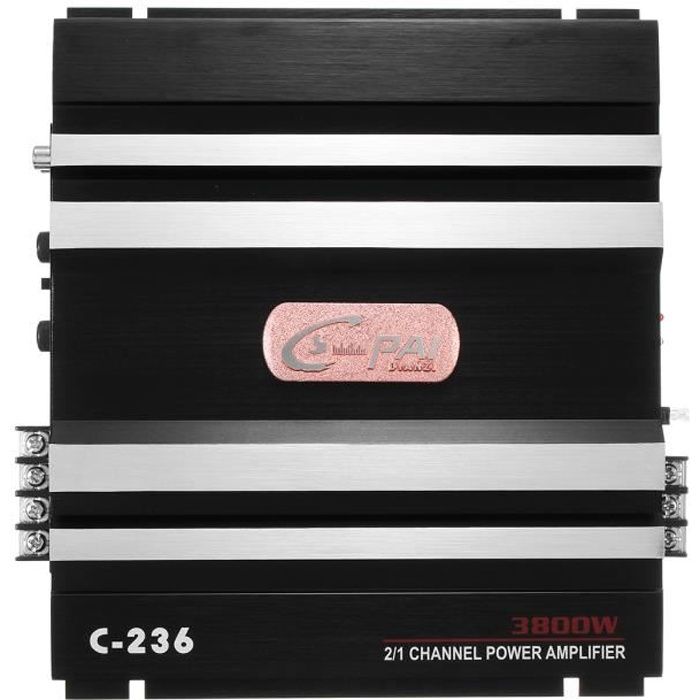 TEMPSA 3800 W AMPLI VOITURE Subwoofer 2 CANAUX