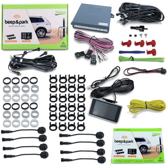 Valeo Beep & Park KIT3 Aide au stationnement filaire avant, arrière optique, acoustique