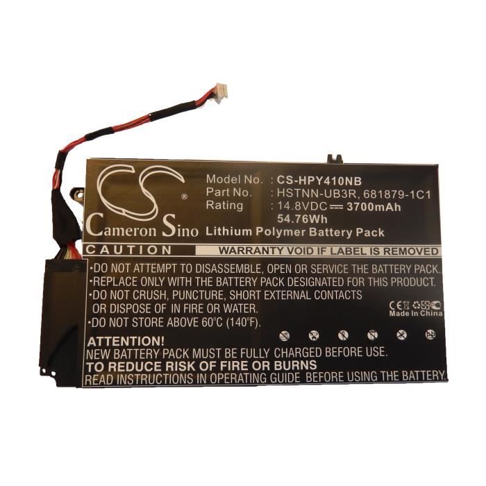 Batterie de remplacement pour ordinateur portable Hewlett Packard EL04XL, ENVY 1000, 4-1000, 4-1004TX, 4-1005TX, 4-1042TX - tout ...