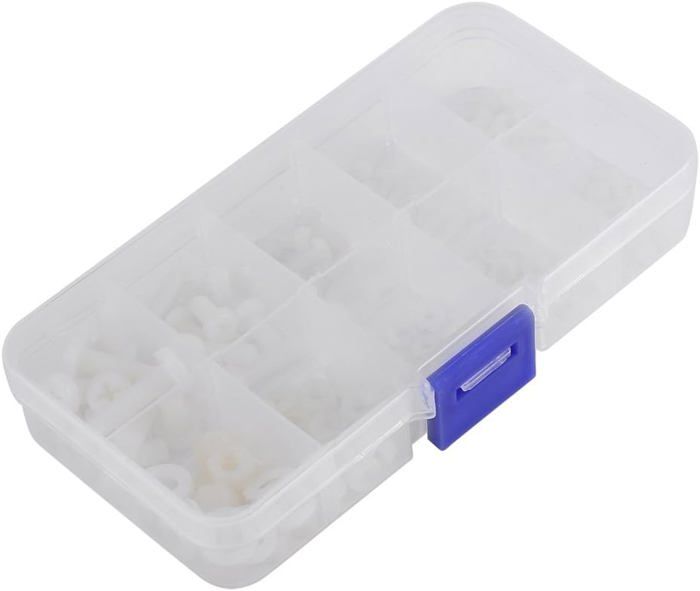 Vis Et Ecrou Plastique, Entretoise Nylon, 150 Pièces M2 M2.5 M3 M4S M5 ...