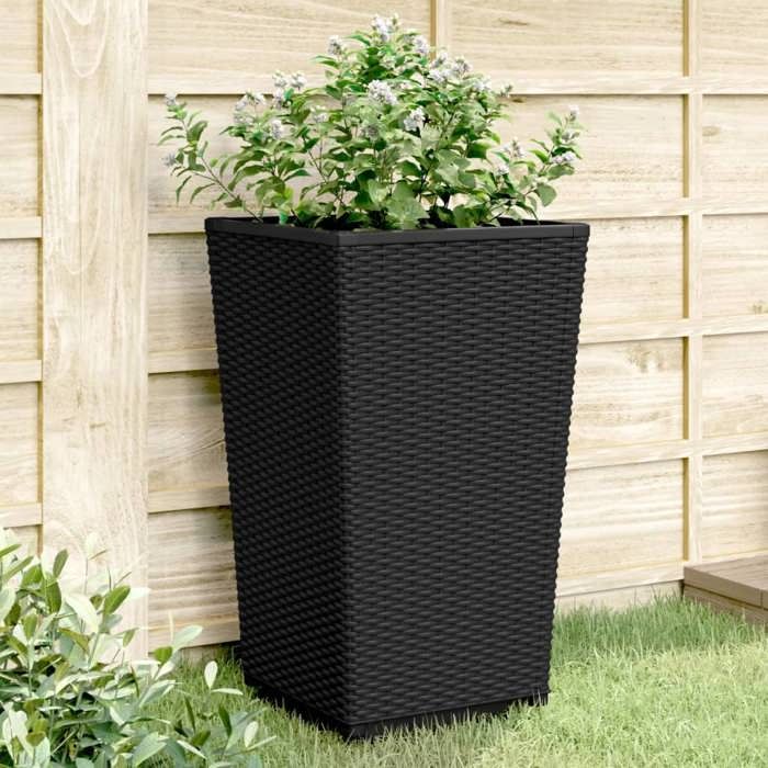 vidaXL Jardinières 2 pcs Pot de Fleurs de Jardin Bac à Plantes de Terrasse Boîte de Plantation d'Extérieur pour Légumes 367848
