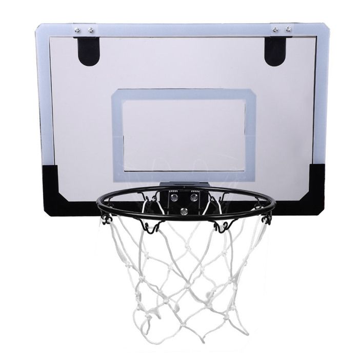 Panier de basket mini mural intérieur - 4 ballons et tableau de bord électronique pour enfant - Sport