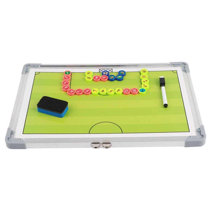 Tableau Magnétique Football Tableau Tactique Football Magnétique - 28x42cm Avec Sifflet Matériel Entraîneur Football