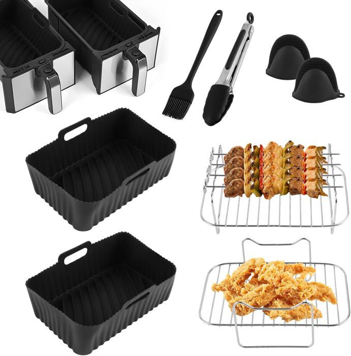Accessoires Friteuse Sans Huile Ninja Foodi Flex 10,4L - Moules En Silicone Pour AF500EU