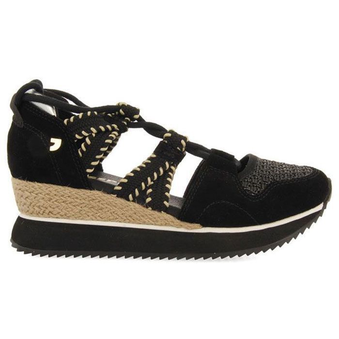 Gioseppo Baskets Femme - GIOSEPPO - Noir - Lacets et talon interne - laçage esclave