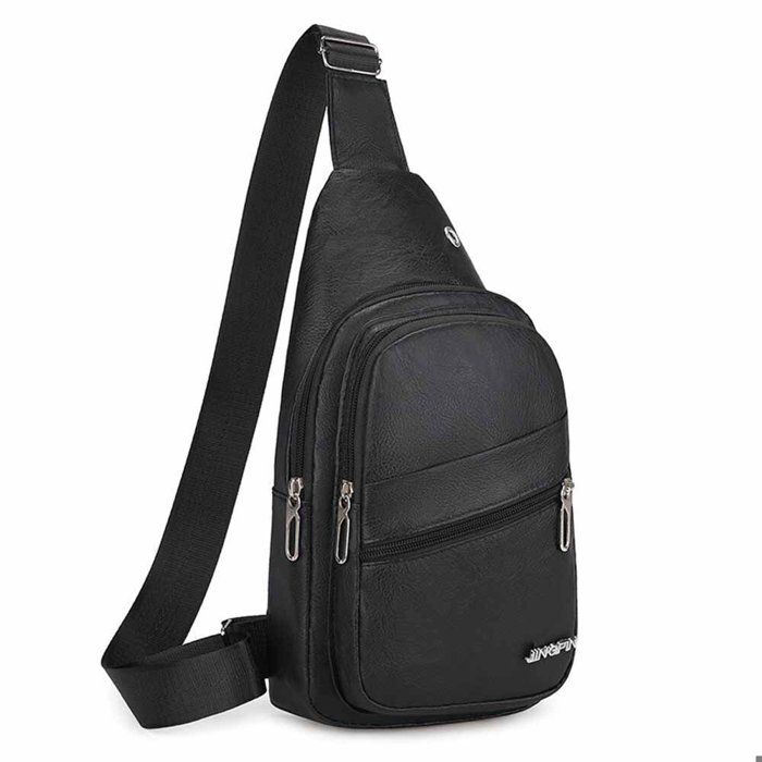 Pochette Voyage Securite Sac De Poitrine Homme,Charminer Sac Rétro En Bandoulière En PU Cuir Vntage D'affaire Poche Pour Montlibre Sac Avis