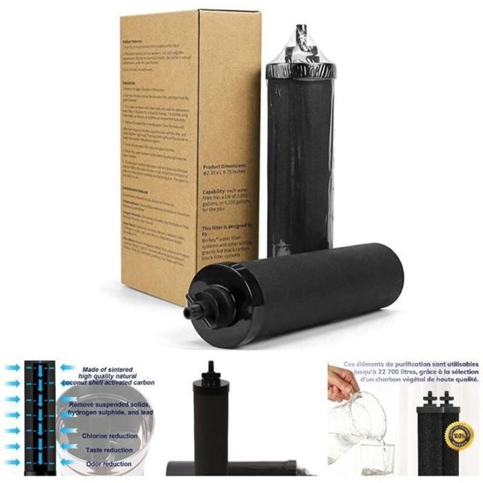 Lot De 2 Filtres à Eau En Ligne RV Avec Protection Flexible Des Tuyaux, Certifié Par