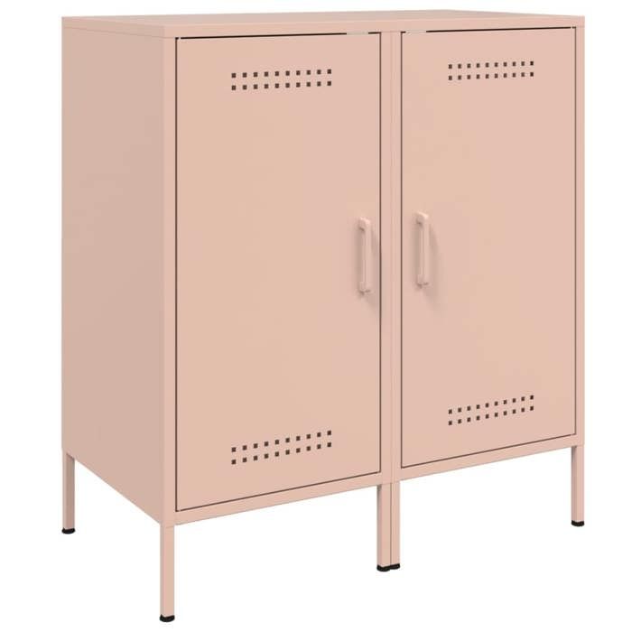 Enfilade/Bahut/Vitrine - Rustique - Buffets 2 pcs rose 36 x 39 x 79 cm acier @440164