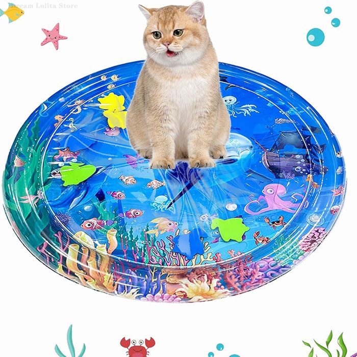 Meilleurs prix pour Thickened Inflatable Pet Water Bed Cushion Water Sensory Play Mat Puppy Cats Pet Kennel Top Quality Cool Cold Mat Pet Supplies