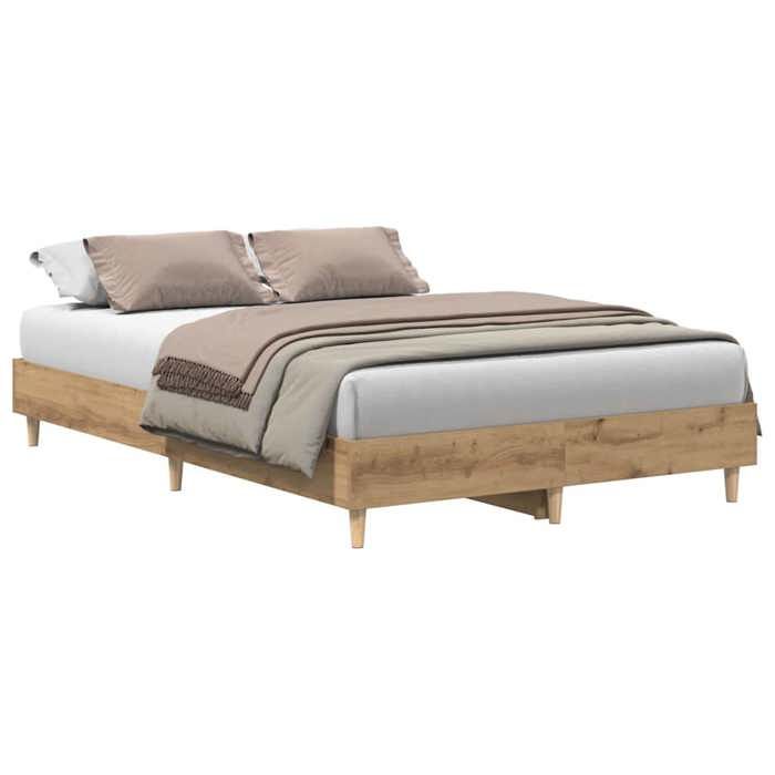 ESTINK® Structure de lit adulte/enfant - sans matelas - chêne artisanal 120x190 cm - @6293@