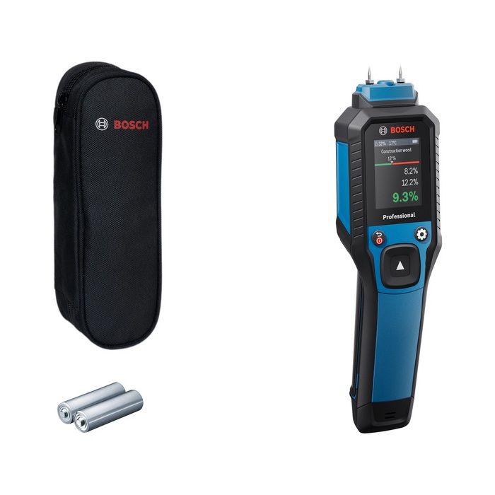 Humidimètre à broches GMP 2 15 pour bois et matériaux avec capteur thermo hygromètre BOSCH 0601078100 - vue 2