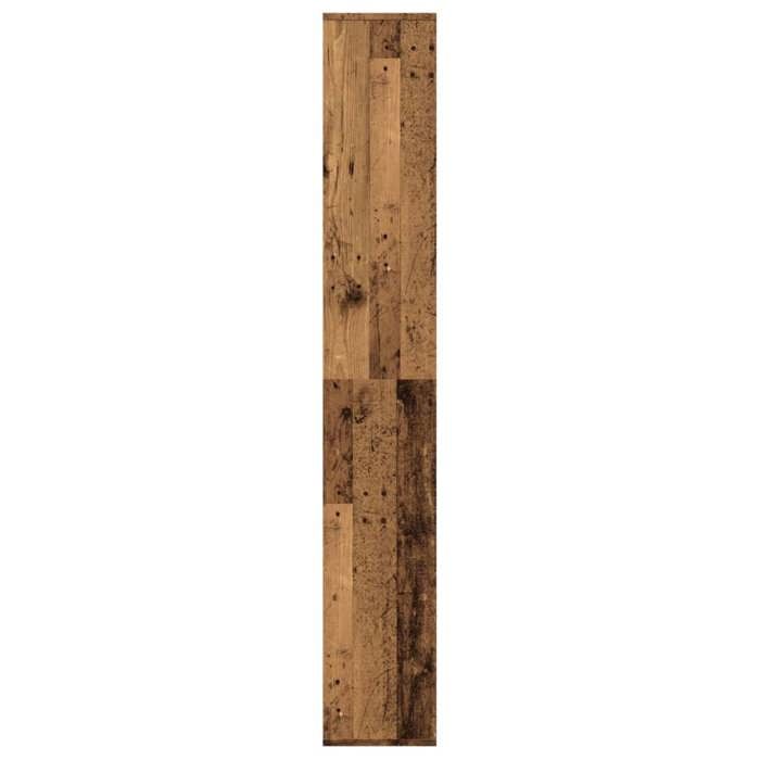 Bibliothèque SOLOMOON CHIC Étagère séparatrice de pièce - Meuble de salon - vieux bois 67x25x161 5 cm BB304
