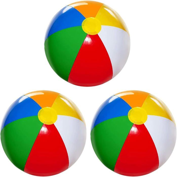 Ballons de plage [Lot de 3] Ballons de plage gonflables de 50,8 cm pour ...