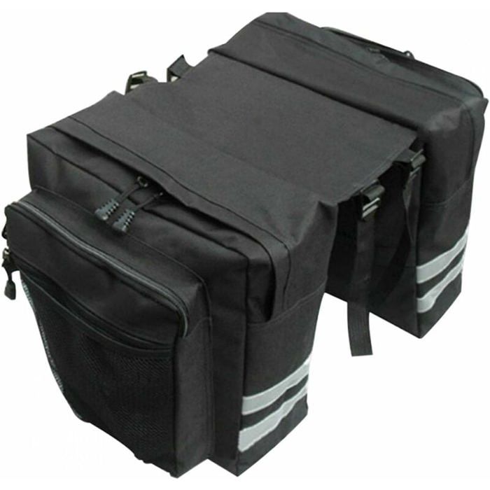 Sacoche Sacoche Vélo Sac Etanche Arrière Tronc Double Sacoche Vélo Porte-bagage Sac Pliable Rangement pour Déplacements