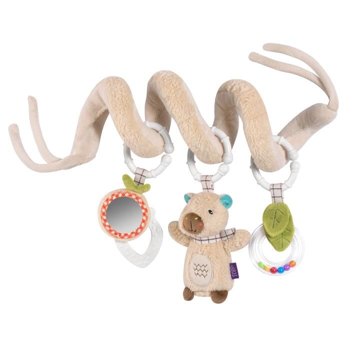 Spirale dactivités Capybara FEHN - Jouet déveil suspendu pour poussette cosi et lit bébé - Dès la naissance 0M+