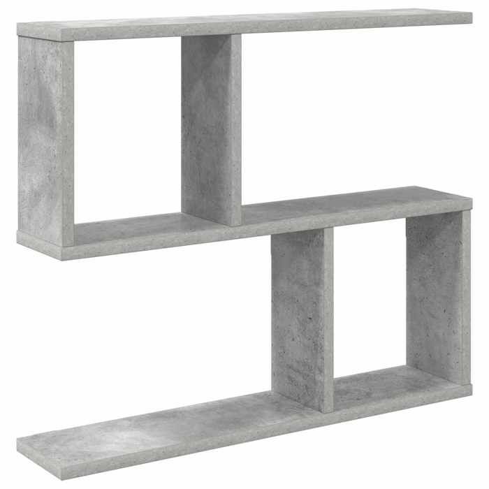 Elégance - Chic Cabinet mural salon-séjour - Étagère Murale - Gris béton - 60x12x50 5cm - Bois dingénierie_0714910