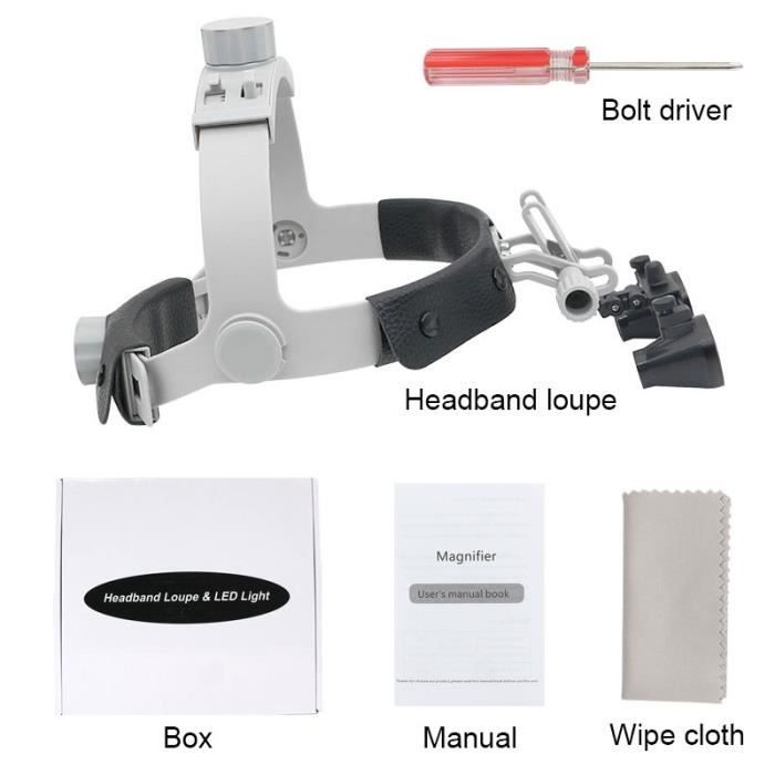 Loupe Binoculaire Dentaire 3,5X Koultona DY-102 - Neuf, Champ 60mm, Distance 280-380mm