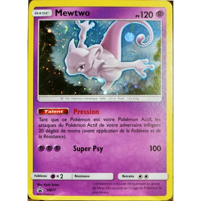 Carte Pokemon Sm77 Mewtwo 1 Pv Holo Promo Neuf Fr Cdiscount Jeux Jouets Carte Pokemon Sm77 Mewtwo 1 Pv Holo Promo Neuf Fr Cdiscount Jeux Jouets