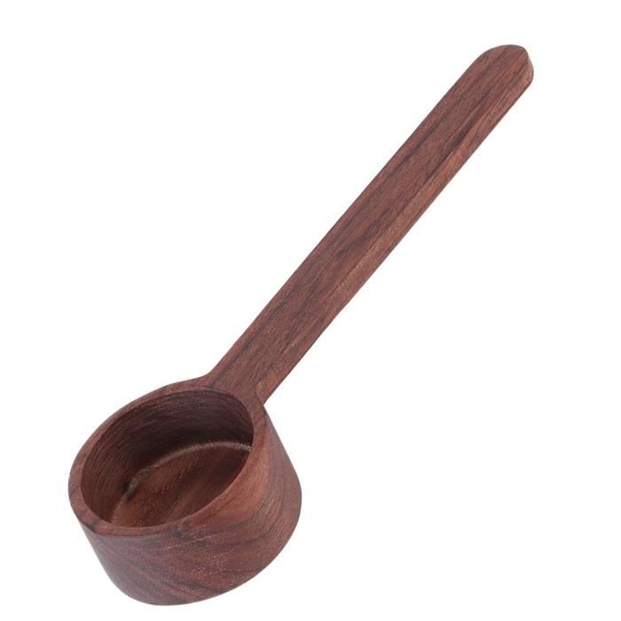 Pastlla Cuillère à Café Ronde En Bois De Noyer - Manche Court - 16.8 Cm