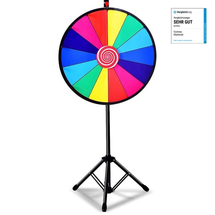 Roue De La Fortune Spinning Prize Wheel 8 Slots Personnalisable - Jeu Loterie Fête Carnaval