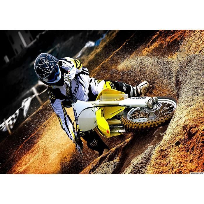 Poster Moto Cross Competition Sport Extrem[253] - Cdiscount Maison