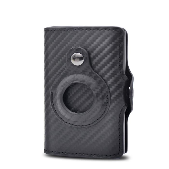 Czcpp-MIYOZI Portefeuille Airtag Pour Hommes 9-11 Cartes - Avec Pince à Billets Cadeau En Boîte, Fermeture Magnétique Portefeuille En Cuir Véritable Avec Poche Avant, 3.9"x 2.7 Pouces, Blocage RFID