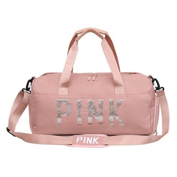 Rose - Sac de sport portable pliable pour femme, sac de voyage, sac de  fitness, grande capacité, stockage d'a