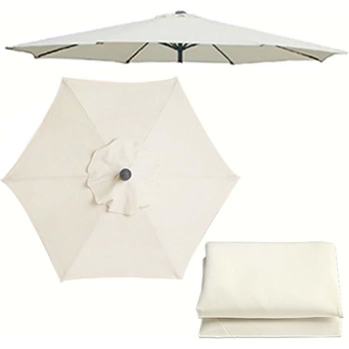 Housse De Rechange Pour Parasol De Jardin 2 Mètres - Tissu Anti-UV Et Imperméable - Plusieurs Coloris