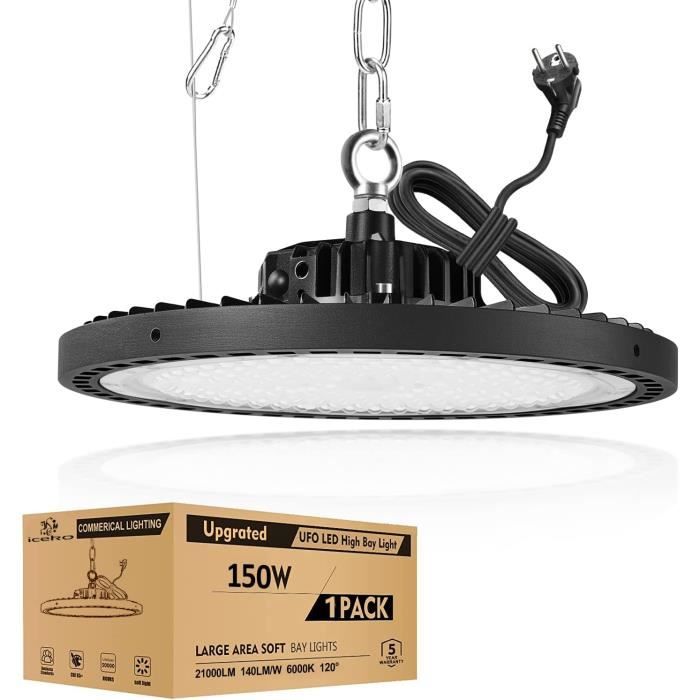 Projecteur LED Industriel 150W 22500LM - IP65, Gradable 90/120/150W, Pour Atelier, Garage, Entrepôt - 5