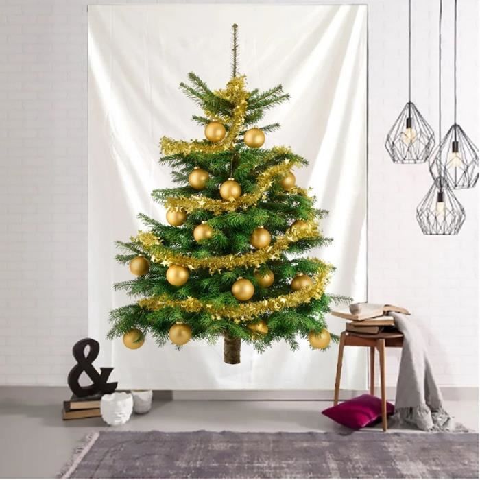 75cm X 100cm Sapin de Noël au imprimé sur toile,Tenture Murale ...