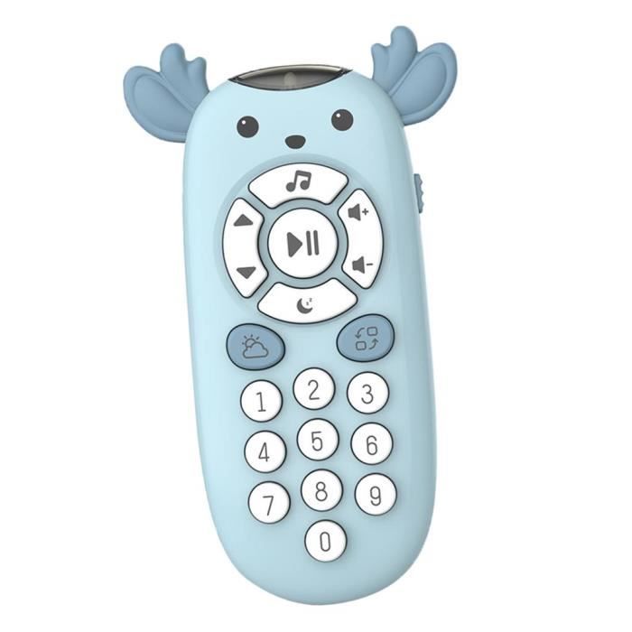 TV Télécommande Bébé Lumière Sonore Musique Apprentissage Activité Jouets  Cadeau Bleu - Cdiscount Puériculture & Eveil bébé