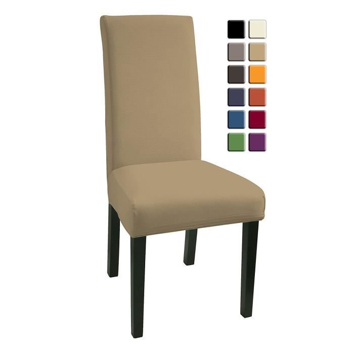 Housses de Chaises 6 pièces StretchHousse Biélastique moderne Housse
