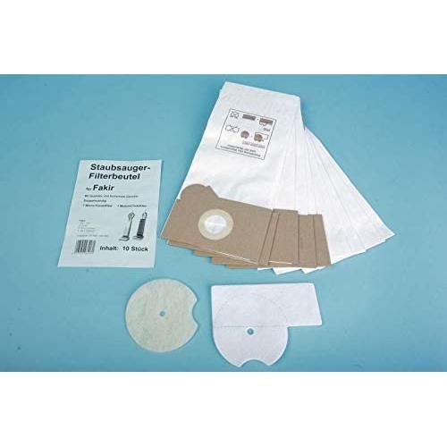 MisterVac Compatible Con Bolsas De Repuesto Para Aspiradora 40 Piezas Fakir Combisauger 1217