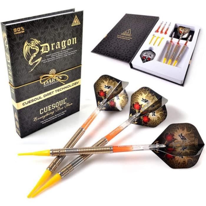 Fléchettes 90% Tungstène - Pointes Acier Ou Molles, Poids 18-26g - Barrel Triple Grip, Tiges Alu, Flights Résistants