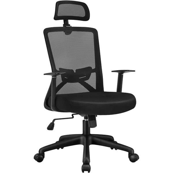 Aiidoits Chaise de Bureau Ergonomique avec Accoudoirs Pliables,Fauteuil Pivotant en Maille Aiidoits Chaise de Bureau Ergonomique avec Accoudoirs Pliables,Fauteuil Pivotant en Maille