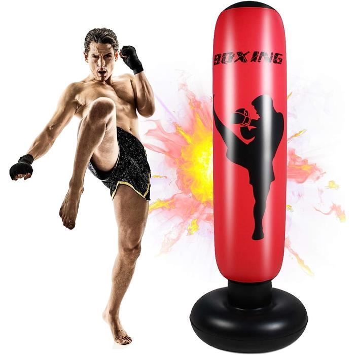 Sac De Frappe Sur Pied Gonflable 145cm Punching Ball Pour Fitness-WEI5 - Sport