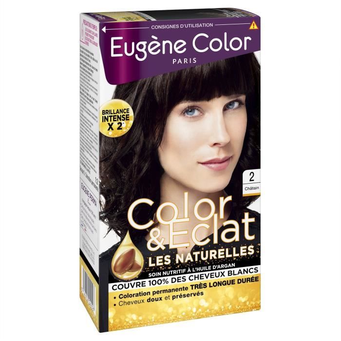 Eugène Color Les Naturelles Crème Colorante Permanente n°2 Châtain