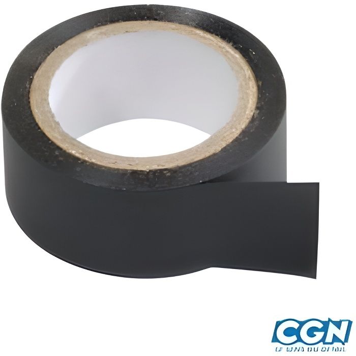 Guidoline/ruban adhesif plastique velox noir 25mm (plastader/plasto)