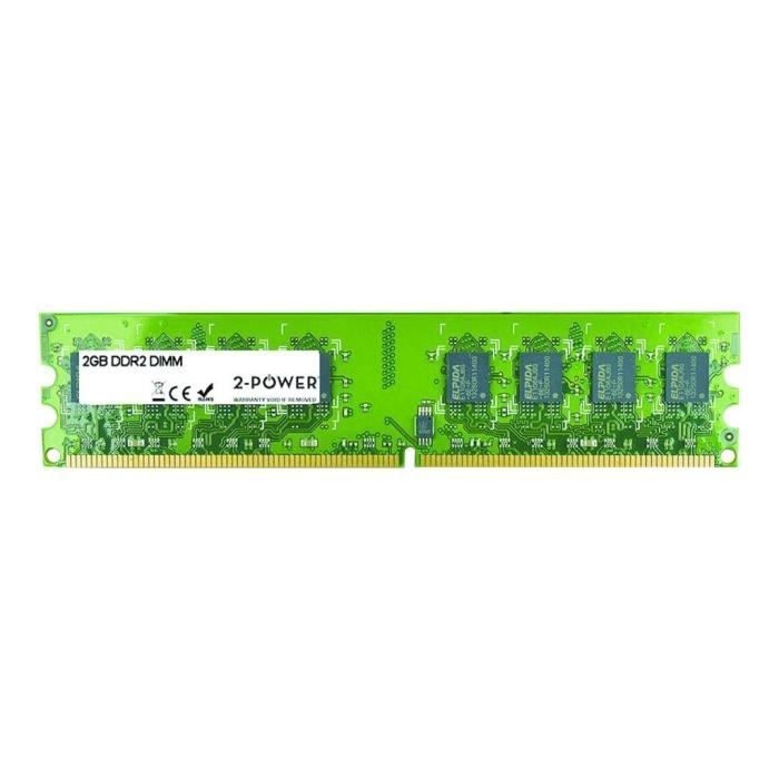 2 Power DDR2 module 2 Go DIMM 240 broches 800 MHz / PC2 6400 CL6 mémoire sans tampon non ECC - vue 2