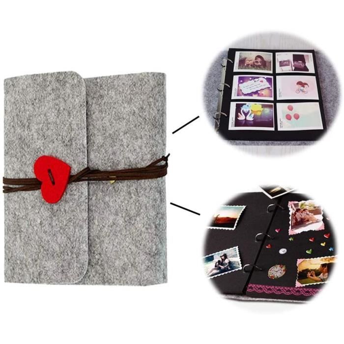 Album photo vierge, Autoadhésif Craft DIY Album, 30 Pages Photo