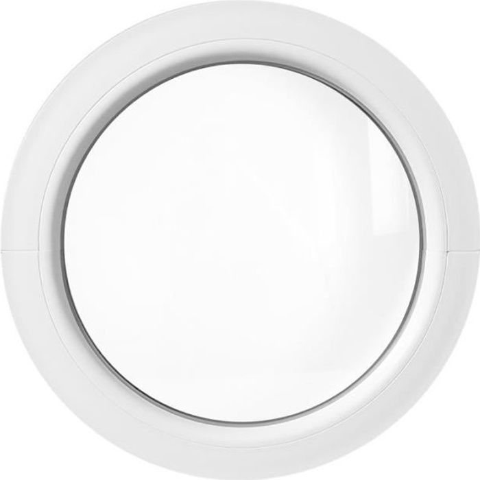 VEKA Oeil de boeuf fixe PVC blanc fenêtre ronde avec vitrage double 