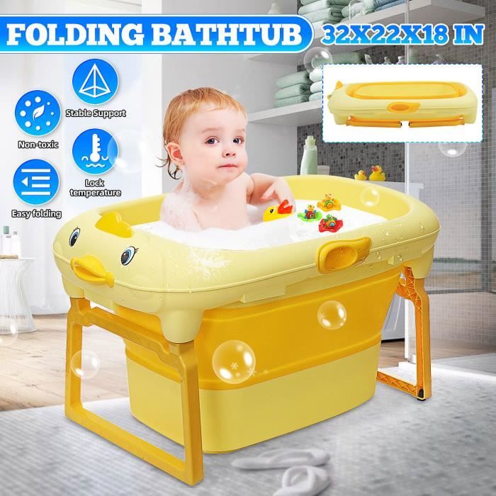 Baignoire En Plastique Pour Bebe Pliable Seau De Bain Epais Pliante Isolation Du Natation Bebe Design Cdiscount Puericulture Eveil Bebe