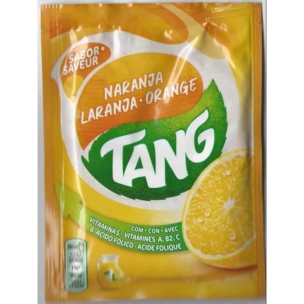 TANG, la boisson en poudre : Orange,Citron, Ananas, Fraise et Tropicale