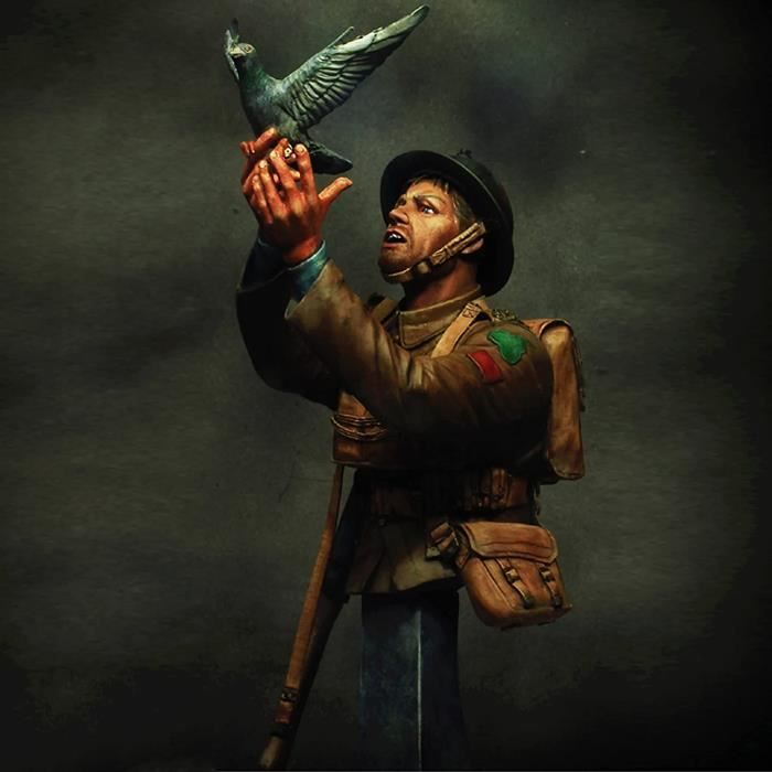 Buste De Soldat 1/10 (Bataille De Moscou) – Kit En Résine Non Peint, Non Assemblé – Pour Maquettistes Et Peintres