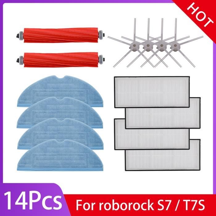 Lot de 2 Brosses de Nettoyage pour roborock S7 / S7 Pro Ultra / S7 MaxV Ultra, Pièces