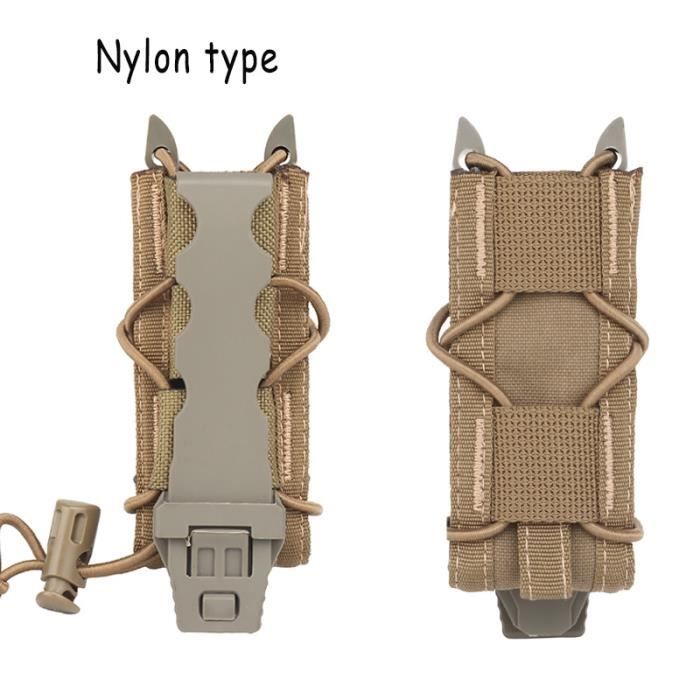 Pochette Mag Double Pour Pistolets 9mm SORD - Nylon Noir, Fermeture Velcro, Neuve (chasse/airsoft)